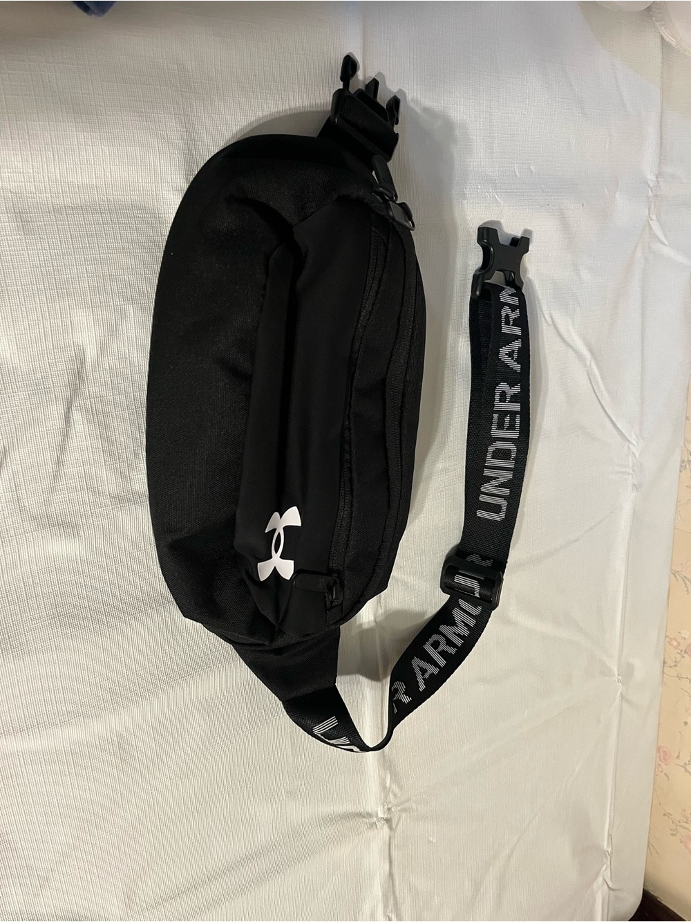 Under Armour Black Crossbody Belt Bag with Branded Strap